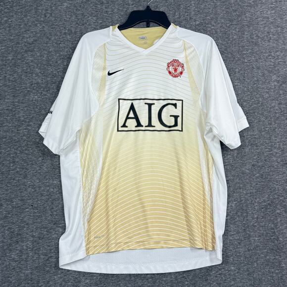 MANCHESTER UNITED 2007/2008 TRAINING FOOTBALL SHIRT JERSEY NIKE SIZE LARGE - Picture 1 of 9